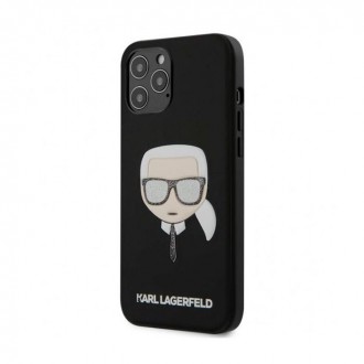 Karl Lagerfeld Karl`s Head Back Cover Σιλικόνης για iPhone 12 Pro Max Μαύρο